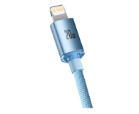 BASEUS Kabel Lightning - USB-C Crystal Shine 20W 1.2m (niebieski) CAJY001303 - 1245568 - zdjęcie 3